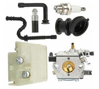 Kit carburateur et filtre à air pour tronçonneuse - Remplacement direct pour modèles MS260 024 026 MS240 - Entretien sans couture - Prise d'air optimisée pour une combustion efficace