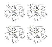 Kit Carburateur Moto Compatible Avec CRF450R 2002 2003 2004 2005-2008 Pour CRF450X 2005-2014 Kit Réparation Flotteur Valve Aiguille Carburateur Moto Avec Joint(4sets)