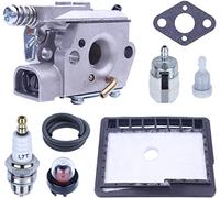Kit Carburateur pour ECHO CS3000 CS3400 CS3450 CS300 Tronçonneuse, ADEFOL Carburateur avec Filtre à Air + Joint + Filtre à Carburant + Tuyau Pièces de Rechange Accessoire