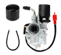 Kit carburateur pour scooter 50 cc 2 temps équipé, pour Speedfight 1 et 2, et pour Honda 50, carburateur de 17,5 mm comprenant un raccord de filtre d'admission de 24 mm et un passage de 12 mm