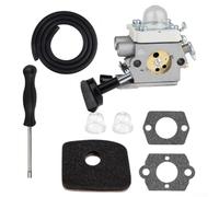 Kit carburateur pour souffleur à feuilles BG56 BG56C SH56 compatible avec 42411200615 42411200632 42411200622 avec jeu complet de joints de tuyau de carburant et billes de démarrage