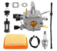 Kit carburateur pour Stihl FS120 FS200 FS020 FS202 FS300 FS350, FS 120 200 250 300 350 Joint + Filtre à air+ Filtre à carburant + Bougie d'allumage Pièces de rechange Ensemble d'outils de remplacement