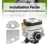 Kit Carburateur pour Tondeuse et Debroussailleuse Ryobi, Remplacement pour S430 RY34001 RY34005 RY34421, 30cc, Facile a Installer