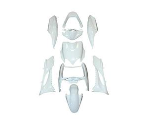 Kit carénage Blanc Brillant pour Scooter MBK 50 Mach-G Avant 2020 9 Pieces Neuf