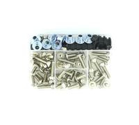Kit Carénage Complet Vis Écrous Et Clips Moto pour GPZ900R 1984-1996 Clips Noix(Argent)