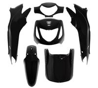 Kit Carénage Noir Brillant 6 Pièces Scooter Honda 125 Sh 2001 À 2017 Carrosserie
