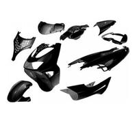 Kit carénage One pour scooter Aprilia 50 SR 2001-2010 10 pièces noir brillant