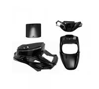 Kit carénage One pour Scooter Yamaha 50 BWS Avant 2003 4 pièces noir brillant