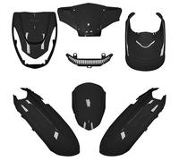 Kit carénage P2R pour Scooter Peugeot 50 Kisbee 2010 à 2017 6 Pieces/Noir Brillant Neuf
