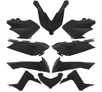 Kit carénage P2R compatible avec Scooter Yamaha 125 X-Max 2014 à 2017 10 pieces noir mat