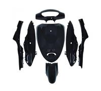 Kit carénage P2R compatible avec scooter Yiying 50 YY50QT 7 pièces/noir brillant