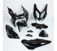 Kit carénage P2R pour Scooter MBK 50 Nitro 2013 à 2020 noir brillant 9 pièces