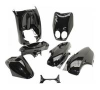 Kit carénage P2R pour scooter MBK 50 Ovetto 1996 à 2006 Noir brillant