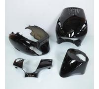 Kit Carénage P2r Pour Scooter Piaggio 50 Zip 2000 À 2020 4 Pièces Noir Brillant Neuf