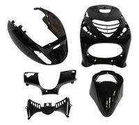 Kit carénage P2R pour scooter Piaggio 50 Zip SP 2020 5 pièces noir brillant