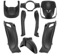 P2R Kit carénage pour scooter SYM Fiddle 2 50 (2011-2014) 8 pièces Noir mat Neuf