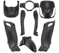 Kit carénage P2R pour Scooter Sym 50 Fiddle 2 2011 à 2014 8 pieces noir mat Neuf