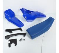 Kit Carénage Plastique Selle Bleu Pour Moto Enfant Yamaha 80 Pw 1981 À 2014 Pewe Piwi