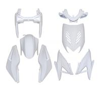 Kit carénage pour scooter MBK 50 Nitro 1997 à 2012 8 piece tuning blanc brillant