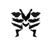 Kit Carénage Tnt Pour Scooter Yamaha 125 Xmax 2014 À 2017 10 Piece Noir Brillant