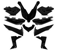 Kit Carénage Tnt Pour Scooter Yamaha 125 Xmax 2014 À 2017 10 Piece Noir Brillant