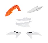Kit De Carénage 6 Pièces ACERBIS Orange/Blanc Pour KTM 125 SX 2T 2023-2024