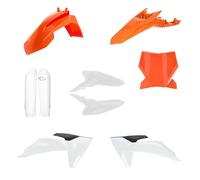 Kit Carénages 9 Pièces ACERBIS Orange/Blanc Pour KTM 65 SX 2024-2026