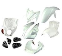 Kit carenages MBK Stunt / Slider + Pads (Blanc - 11 pieces)