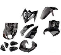 Kit carenages MBK Stunt / Slider + Pads (Noir - 11 pieces)