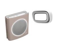 Kit Carillon Beige Soft Touch 200 M Sans Fil Flash Led Extel Dibi Flash Soft Brown 081739