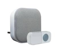 Kit Carillon enfichable + Bouton cinétique sans Fil et sans Pile, portée 150m, 36 mélodies, Garantie 5 Ans- Tibelec