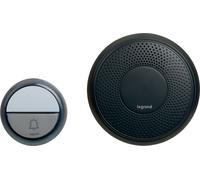 Kit carillon et sonnette sans fil 15 mélodies alimentation par piles Confort Legrand - Anthracite