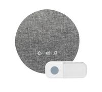 Kit Carillon sans Fil Rond à Piles + Bouton, portée de détection 300m, 36 mélodies, Garantie 5 Ans - Tibelec