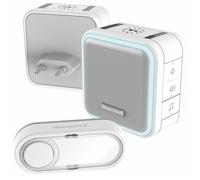 Honeywell Home DC515SHGP2- Kit Maison & Jardin Comprenant Fil + Un Carillon enfichable + Un Bouton Poussoir, Blanc, Norme