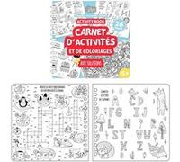 Kit Carnet d'activités et de coloriages + 20 crayons gommes Multicolore G