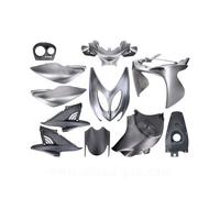 KIT CARROSSERIE ADAPT. MBK NITRO / YAMAHA AEROX 1998-2012 NOIR MAT (7 PIECES)