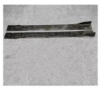 Kit Carrosserie Complet en Fibre De Carbone Forgée Pare-Chocs Avant Diffuseur De Coffre Arrière Becquet Jupe Latérale pour RS6 C8 2019-2024 Becquets Avant(Side Skirt)