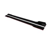 Kit Carrosserie Comprenant Un Aileron De Bas Caisse 78,7Pouces Spoiler Latéral Et des Extensions pour Nissan 350Z 370Z 2006-2020 Jupe Latérale De Voiture(Black*Red Side)
