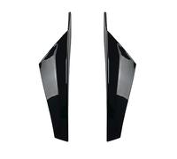 Kit carrosserie jupes latérales Couvercle de déflecteur de vitre pour arrière de voiture, becquet latéral autocollant, accessoires extérieurs pour VW pour GOLF 8 MK8 2020 2021(Noir)