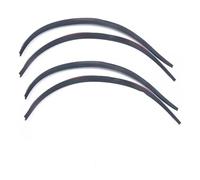 Kit Carrosserie Universel Noir 2/4 Pièces Garnitures Élargisseurs d'ailes Joints Jantes en Caoutchouc Bandes Anti-Rayures Autocollants Les Lèvres Pare-Boue Avant Arrière(4pcs Carbon Fiber)