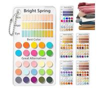 Kit carte d'analyse de couleur palette acrylique combinaison saisonnière