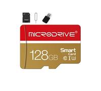 Kit Carte Mémoire TF GY0 TF Haute Vitesse 30 Mo/s avec adaptateur SD et aiguille d'éjection, compatible DJI/Insta360/GoPro (128 Go)