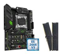 Kit Carte mère MR9A Pro X99 avec processeur Xeon E5 2666 V3 et mémoire DDR4 32 Go, Quatre Cartes mères ATX(Motherboard+CPU)