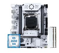 Kit Carte mère X99 avec processeur E5-2650 V4 et chipset DDR4 M.2 Double Canal 2133 MHz 8 Go x 2 = 16 Go R-AM LGA2011-3 C612(Motherboards)