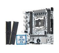 Kit Carte mère X99 avec processeur Xeon E5 2630 V4 LGA 2011-3 + 16 Go de mémoire DDR4 Compatible NVME m.2 PR9-H(Motherboard+CPU)