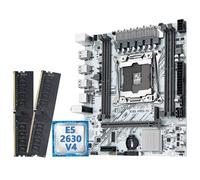 Kit Carte mère X99 avec processeur Xeon E5 2630 V4 LGA 2011-3 + 16 Go de mémoire DDR4 Compatible NVME m.2 PR9-H(Motherboard+CPU+RAM)