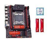Kit Carte mère X99 LGA2011 3 Xeon E5 2680 V4 2 * 8GB 16GB DDR4 3200Mhz 4 canaux NVME USB3.0 SA-TA3.0 TPM 2.0 Interface