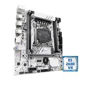 Kit Carte mère X99-W avec processeur LGA2011-3 Xeon E5 2680V4, 16 Go (1 x 16 Go) de mémoire DDR4 R-AM 2133 MHz, NVME M.2 SATA(Motherboards)