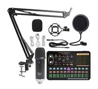 Kit Carte Son, Multi-Sound Live Sound Card K-Song Net Anchor Set Bracket Equipment Red(Blanc)