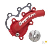 Kit carter pompe à eau Boyesen Couvercle + turbine SuperCooler - rouge